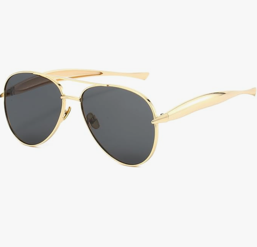 Luxury Gold Aviator Sunglasses for Men & Women | UV400 Polarized Vintage Designer Shades
